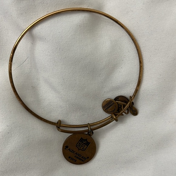 EUC Alex & Ani NY Giants gold bangle - Picture 2 of 2